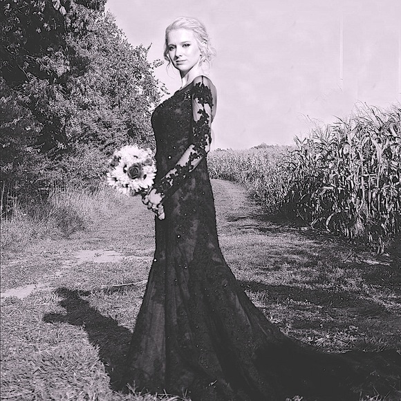 Black ONE OF A KIND wedding dress